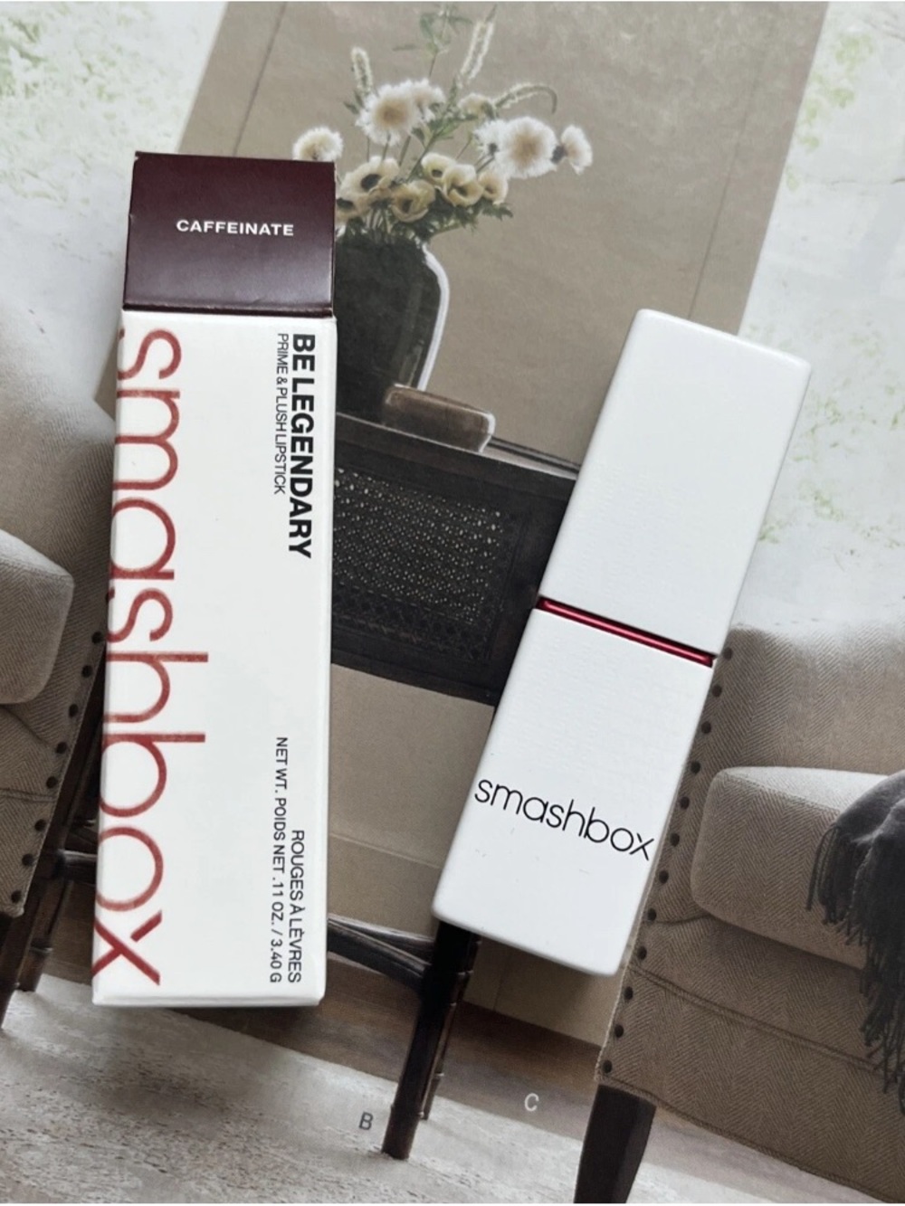 Smashbox BE LEGENDARY PRIME & PLUSH LIPSTICK CAFFEINATE NEW